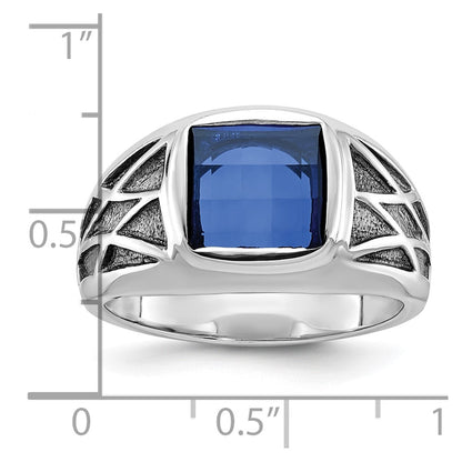 14k White Gold Men's Gemstone Ring Mounting