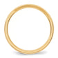 Solid 14K Yellow Gold 3mm Bevel Edge Comfort Fit Men's/Women's Wedding Band Ring Size 6.5