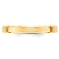 Solid 14K Yellow Gold 3mm Bevel Edge Comfort Fit Men's/Women's Wedding Band Ring Size 6.5