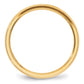 Solid 14K Yellow Gold 4mm Bevel Edge Comfort Fit Men's/Women's Wedding Band Ring Size 14