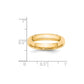 Solid 14K Yellow Gold 4mm Bevel Edge Comfort Fit Men's/Women's Wedding Band Ring Size 14