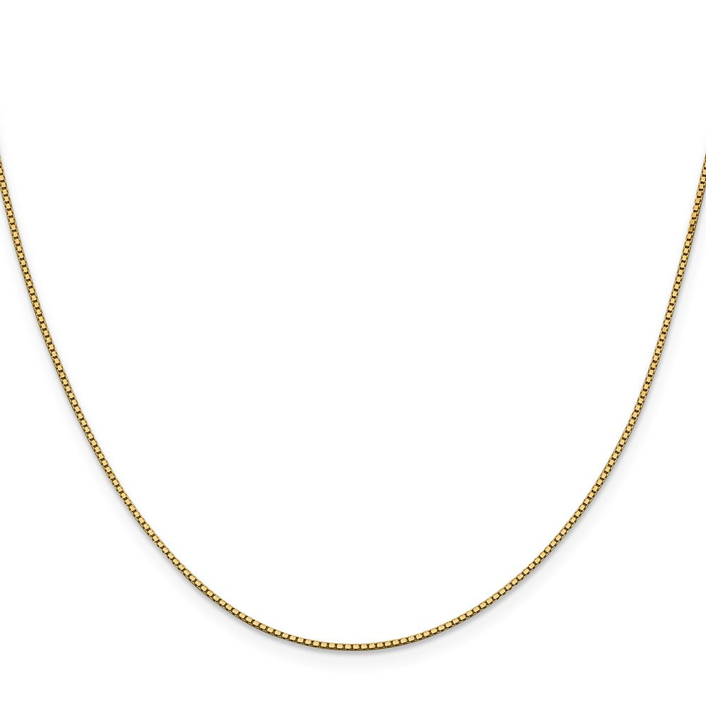 14K Yellow Gold 16 inch .95mm Box with Lobster Clasp Chain Necklace