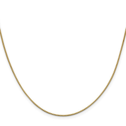 14K Yellow Gold 16 inch .95mm Box with Lobster Clasp Chain Necklace