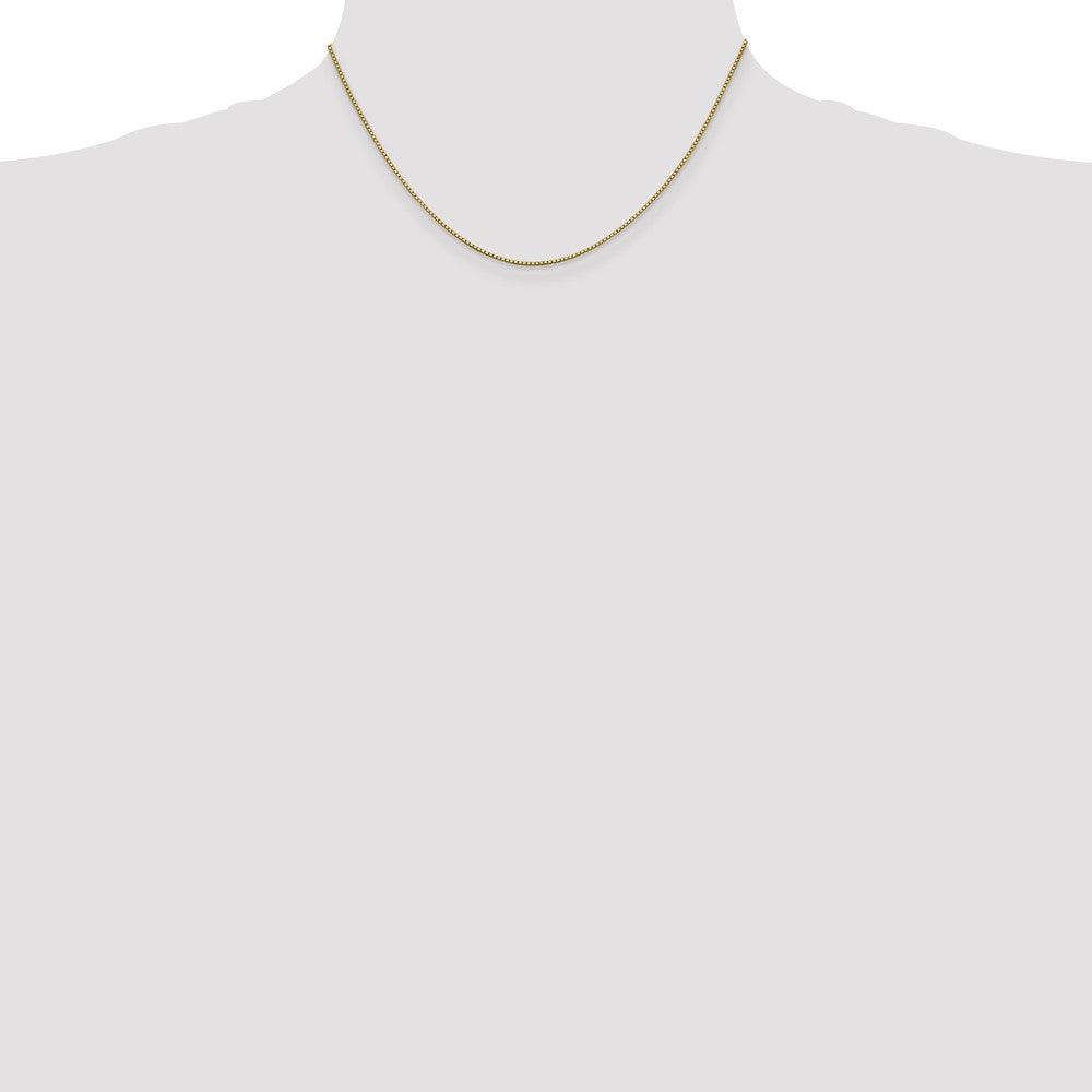 14K Yellow Gold 16 inch .95mm Box with Lobster Clasp Chain Necklace