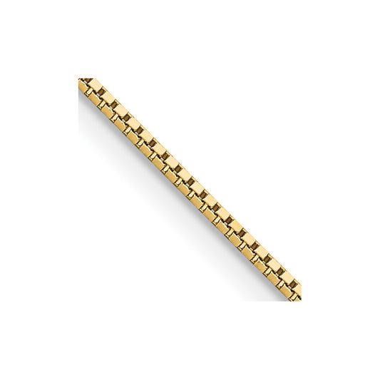 14K Yellow Gold 16 inch .95mm Box with Lobster Clasp Chain Necklace