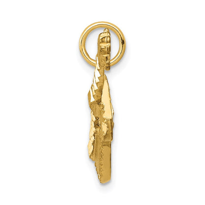 14k Yellow Gold Guitar Charm