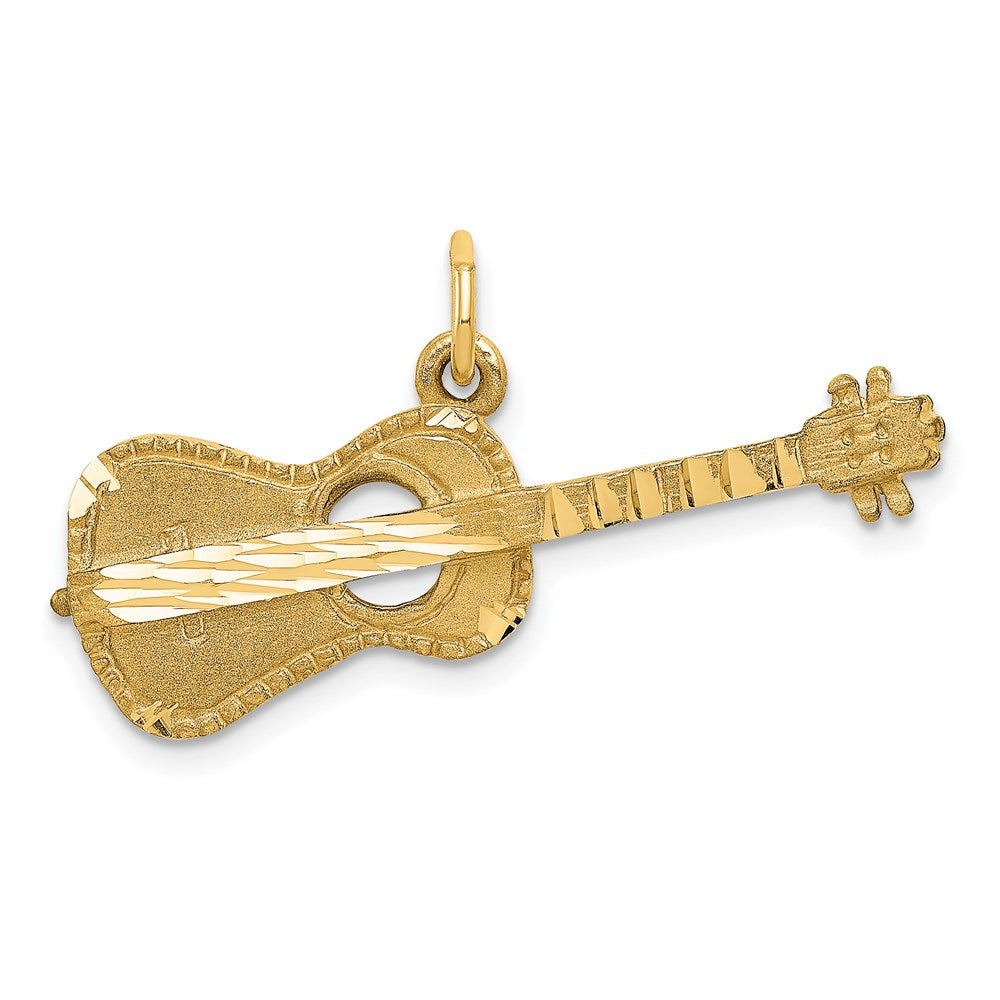 14k Yellow Gold Guitar Charm