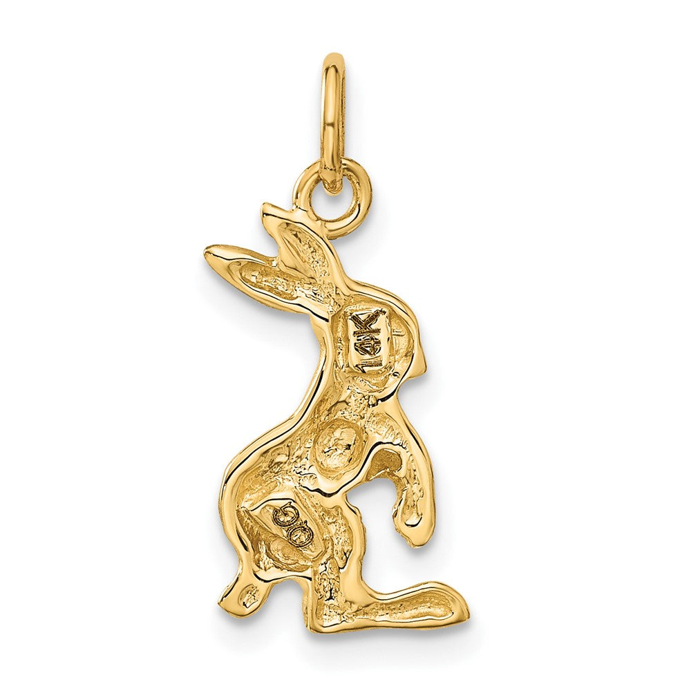 14k Yellow Gold Jack Rabbit Charm