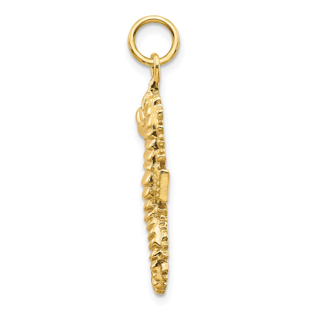 14k Yellow Gold Seahorse Charm