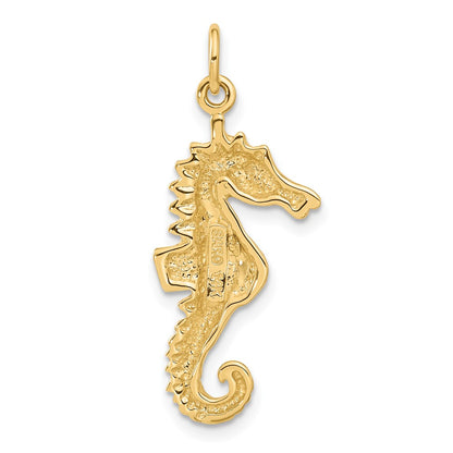 14k Yellow Gold Seahorse Charm