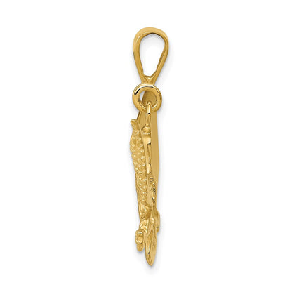 14k Yellow Gold Eagle Charm