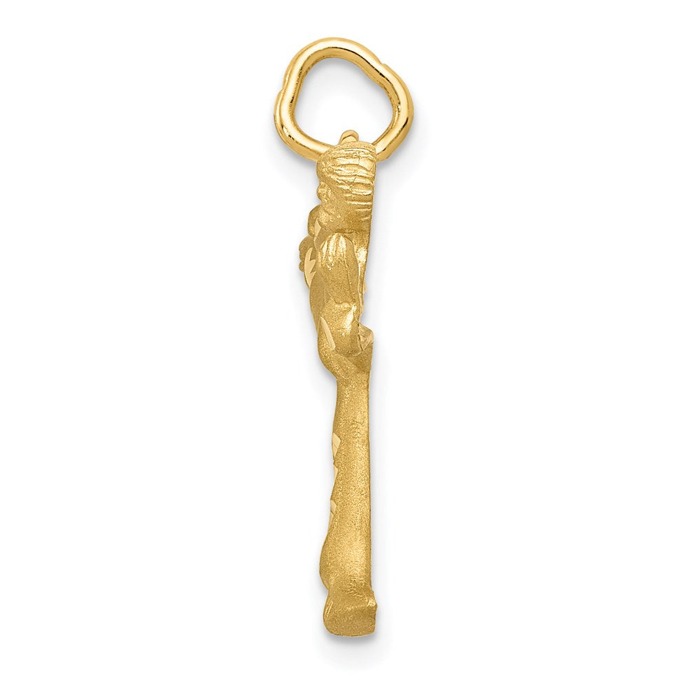 14k Yellow Gold Male Karate Charm