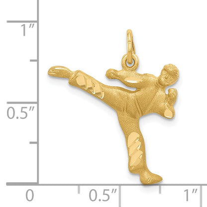 14k Yellow Gold Male Karate Charm