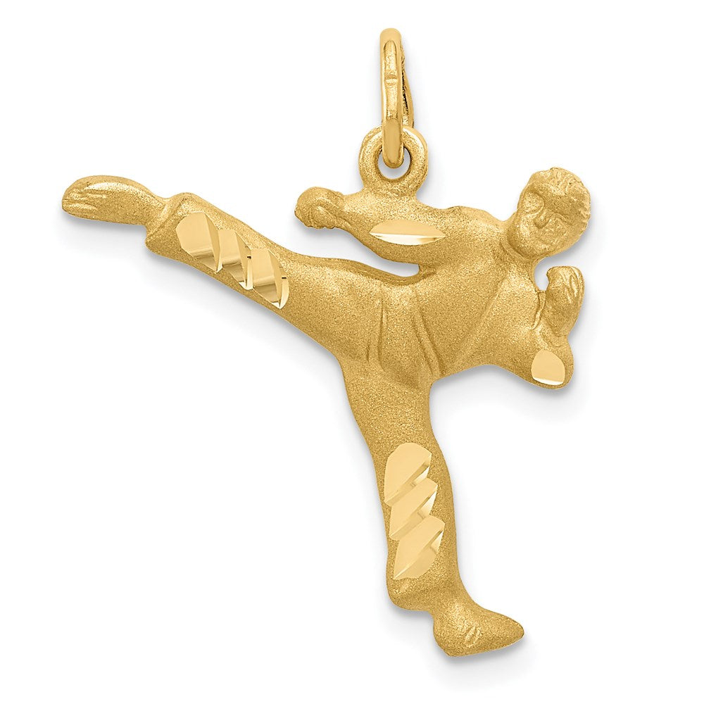 14k Yellow Gold Male Karate Charm