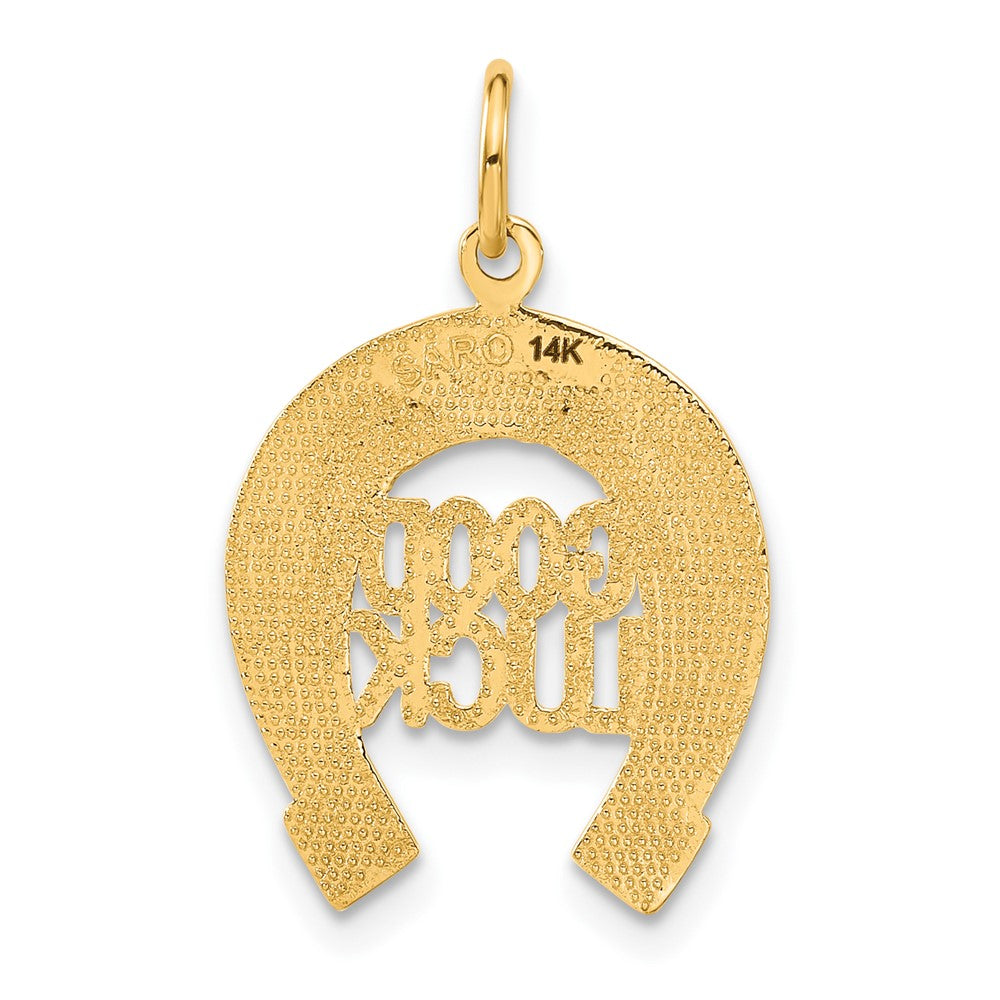 14k Yellow Gold Horseshoe Good Luck Charm