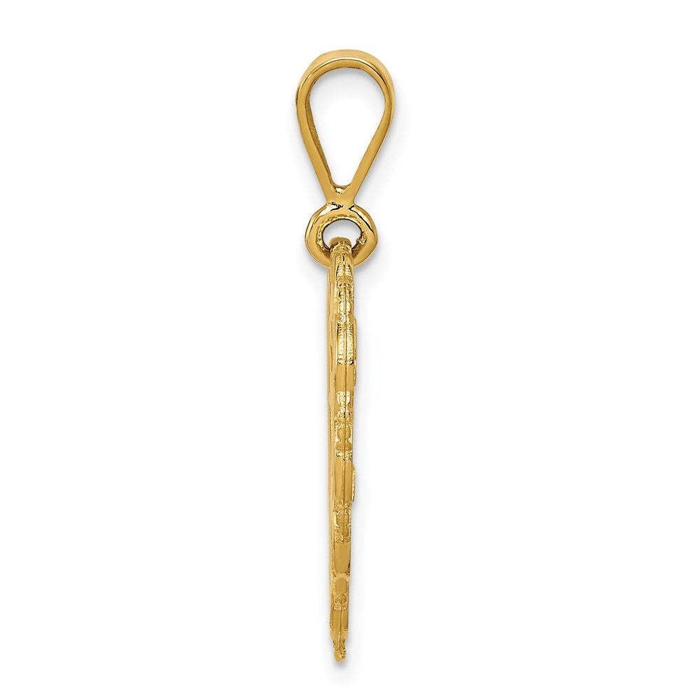 14k Yellow Gold Reversible SWEET 16 Charm