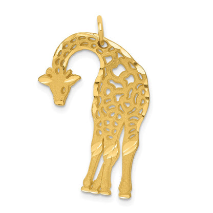 14k Yellow Gold Giraffe Charm