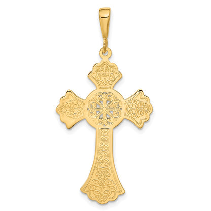 14k Yellow Gold Celtic Cross Pendant