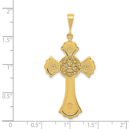 14k Yellow Gold Celtic Cross Pendant