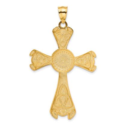 14k Yellow Gold Celtic Cross Pendant