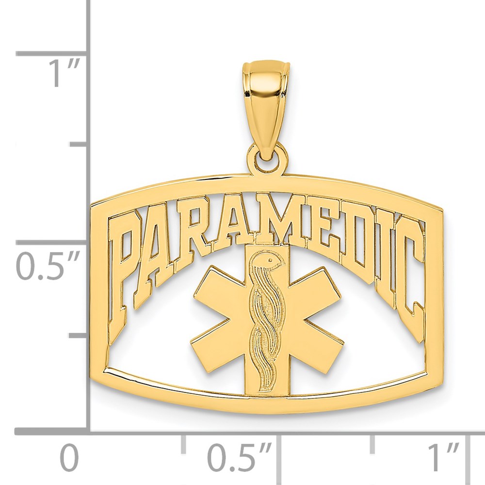 14k Yellow Gold PARAMEDIC Charm