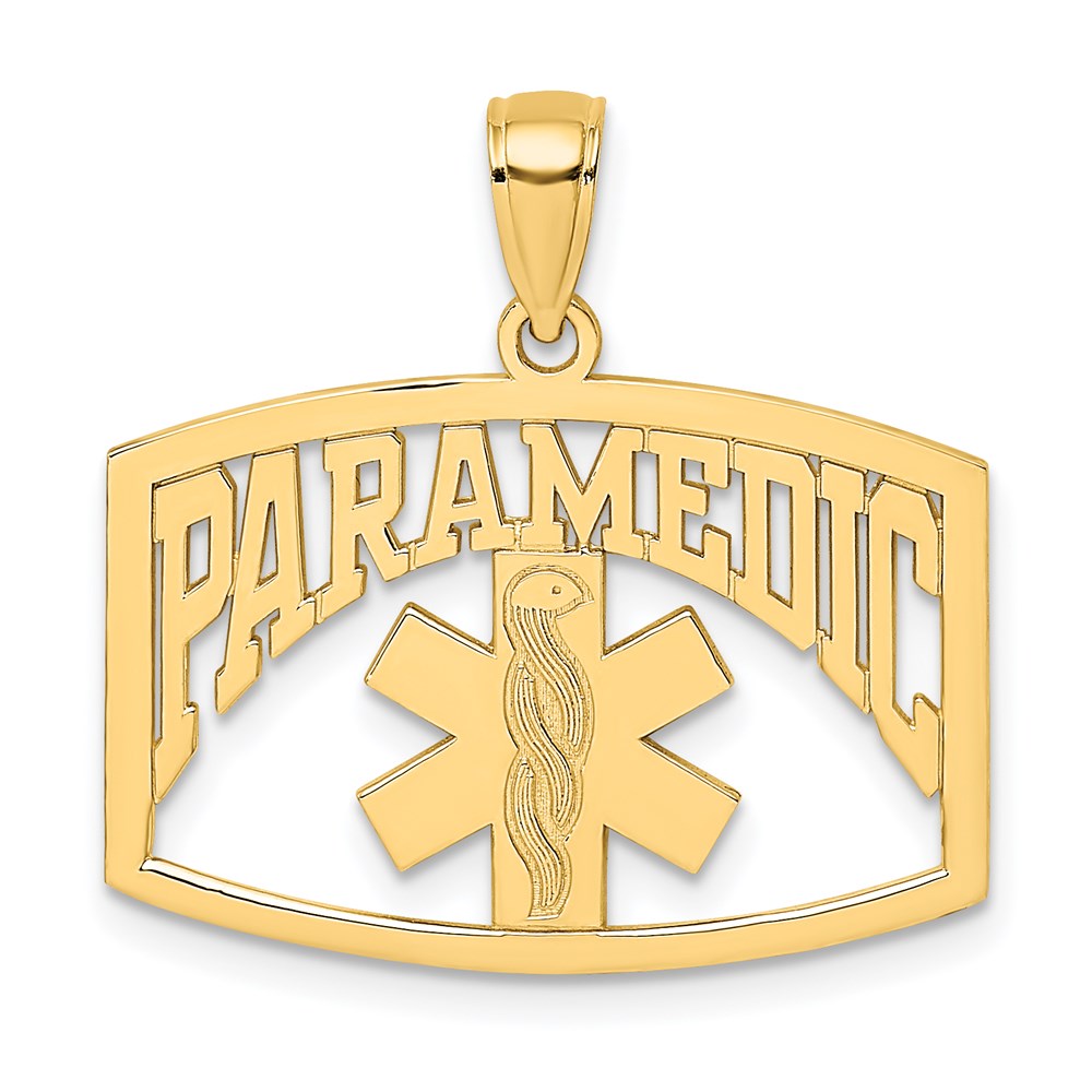 14k Yellow Gold PARAMEDIC Charm