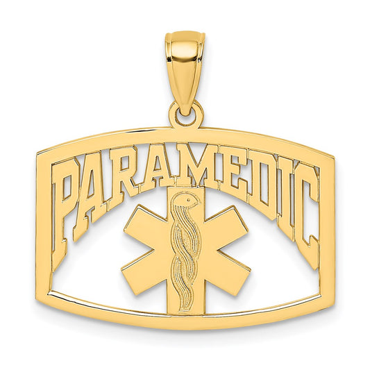 14k Yellow Gold PARAMEDIC Charm