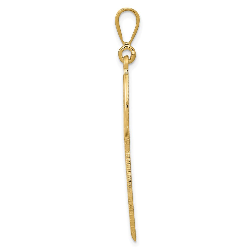 14k Yellow Gold Passion Cross Pendant