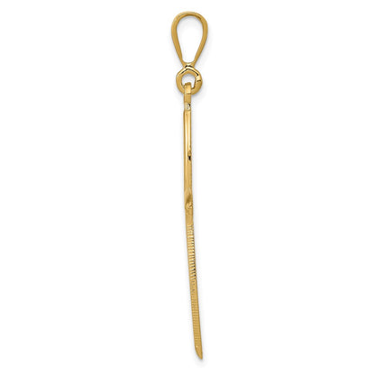 14k Yellow Gold Passion Cross Pendant