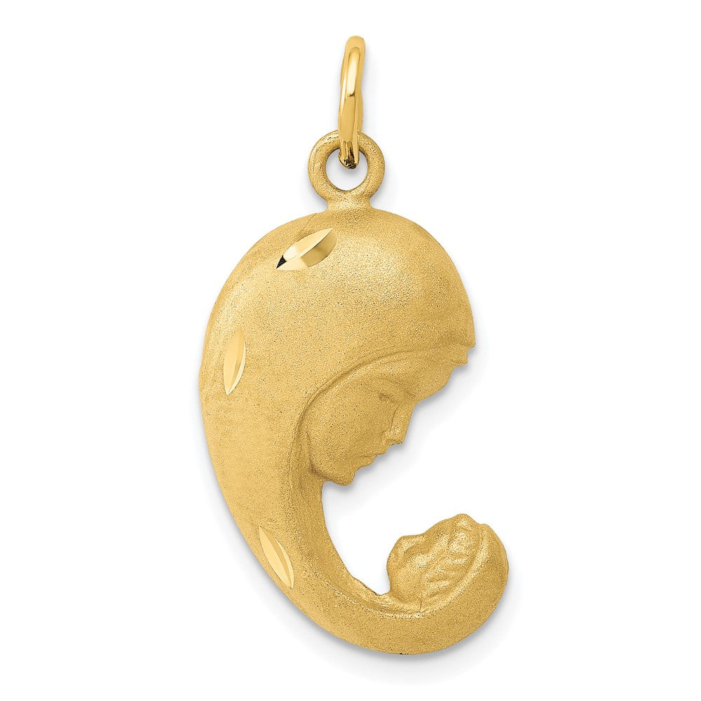 14k Yellow Gold Mother and Baby Charm