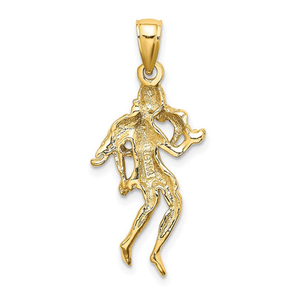 14k Yellow Gold Large Virgo Zodiac Charm