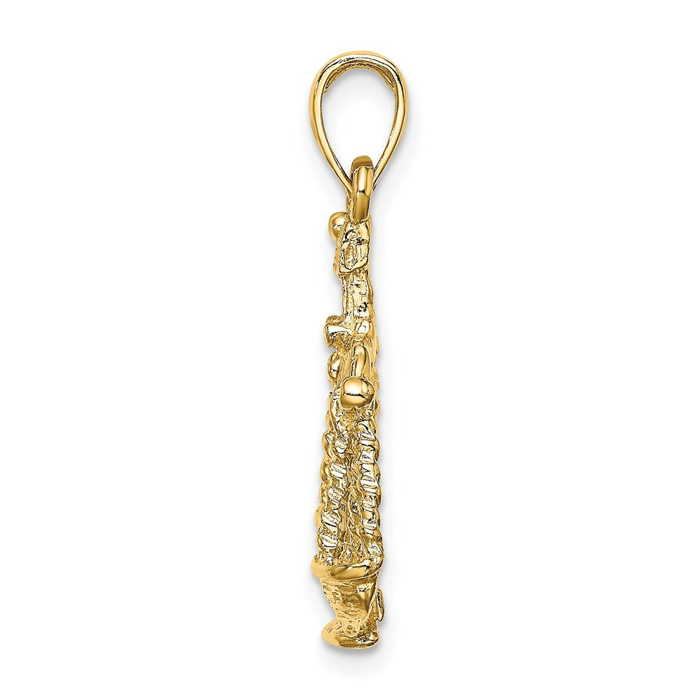 14k Yellow Gold Large Libra Zodiac Charm