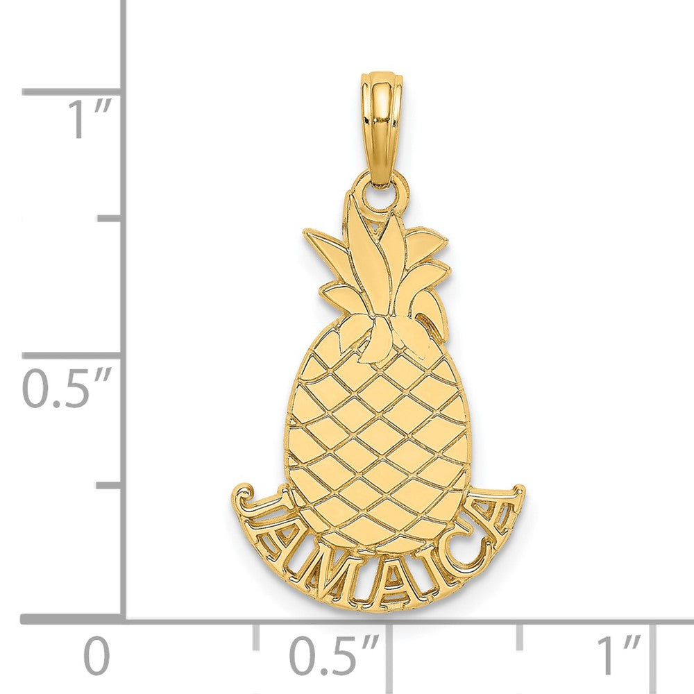 14k Yellow Gold JAMAICA Pineapple Charm
