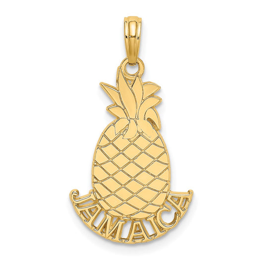14k Yellow Gold JAMAICA Pineapple Charm