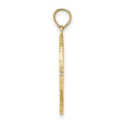 14k Yellow Gold JAMAICA w/Bird and Flowers Charm