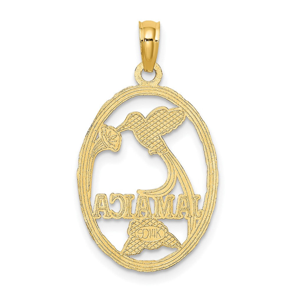 14k Yellow Gold JAMAICA w/Bird and Flowers Charm