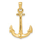 14k Yellow Gold 3-D Anchor Pendant