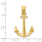 14k Yellow Gold 3-D Anchor Pendant
