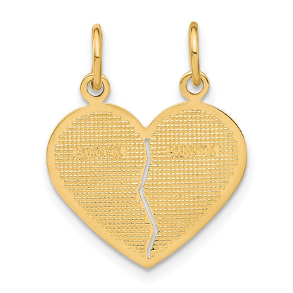 14k Yellow Gold Break-apart MOM-DAUGHTER Charm