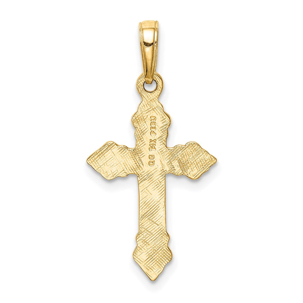 14k Yellow Gold Cross Pendant