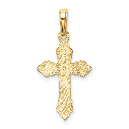 14k Yellow Gold Cross Pendant