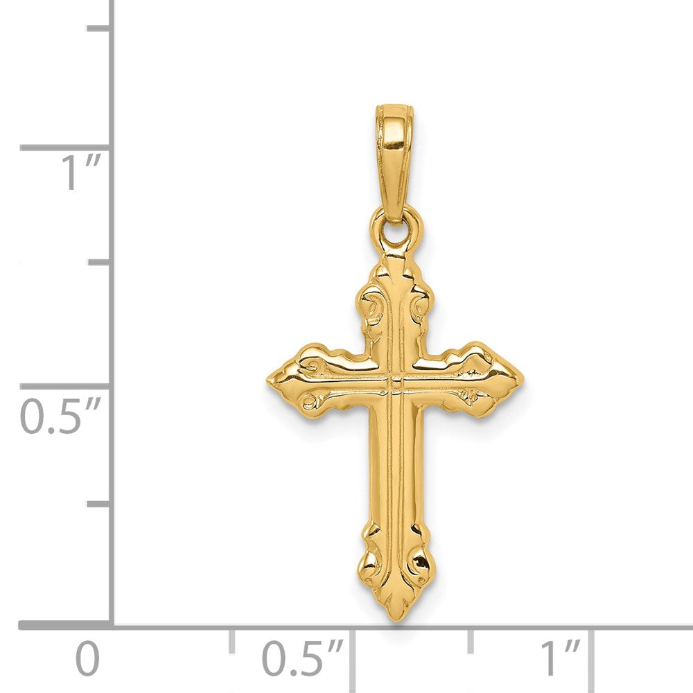 14k Yellow Gold Cross Pendant