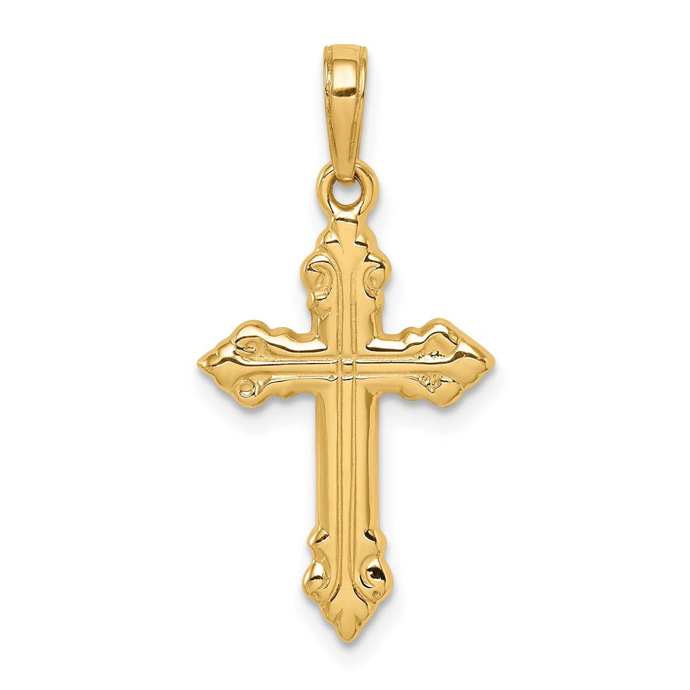 14k Yellow Gold Cross Pendant