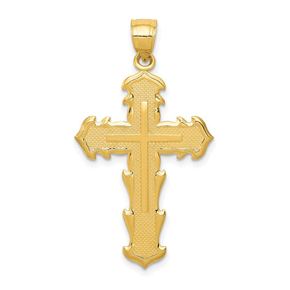 14k Yellow Gold Passion Cross Pendant