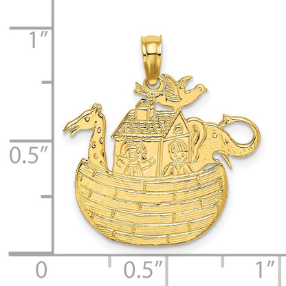14k Yellow Gold Noahs Ark Charm
