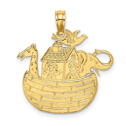14k Yellow Gold Noahs Ark Charm