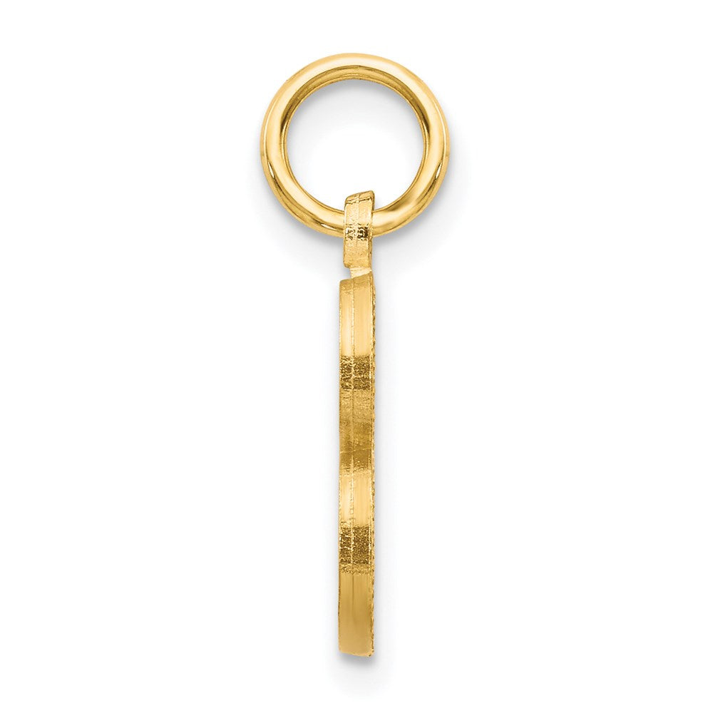 14k Yellow Gold Letter B Initial Charm