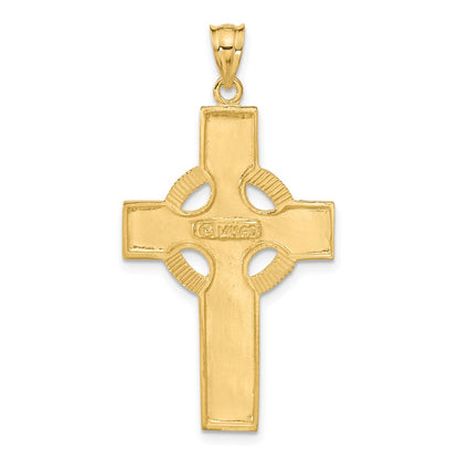 14k Yellow Gold Celtic Cross Pendant