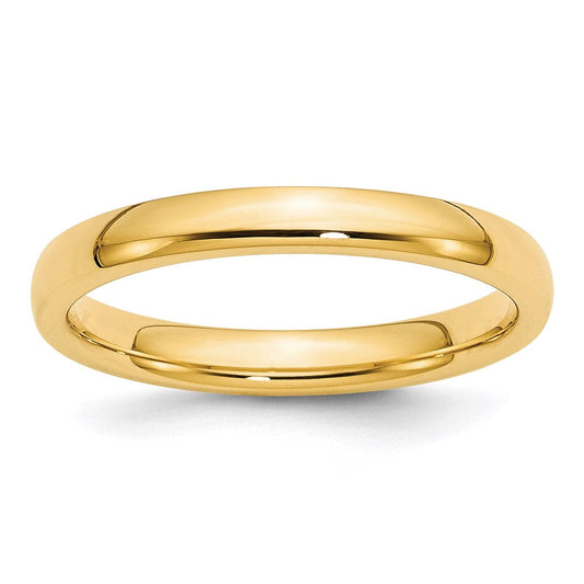 Solid 14K Yellow Gold 3mm Comfort Fit Men's/Women's Wedding Band Ring Size 4