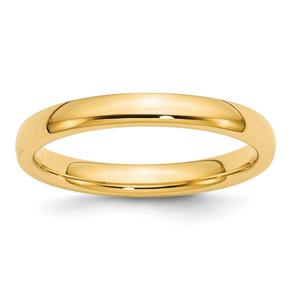 Solid 14K Yellow Gold 3mm Comfort Fit Men's/Women's Wedding Band Ring Size 5.5